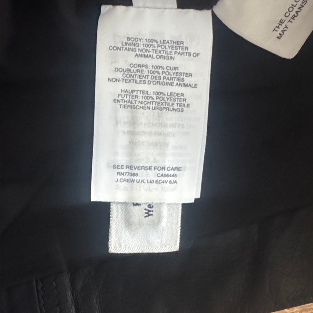 Madewell black leather mini skirt - Picture 8 of 10